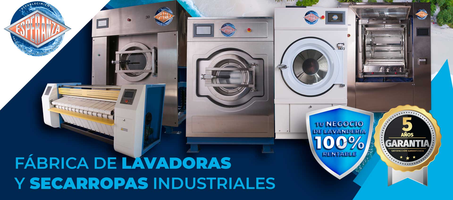 Establecimiento - Lavadoras Secadoras y Planchadoras. Fábrica Argentina